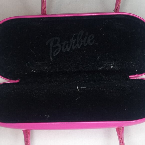 Vintage BARBIE Children's/Kids Girls Eye Glasses Sunglasses Pink Case 5" x 2" - Picture 2 of 5